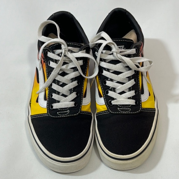 Vans Old Skool Flame Womens Classic Skateboard Shoes Lace Up Size 7.5 - Picture 2 of 11